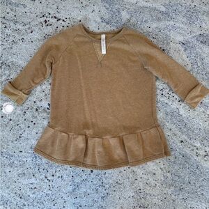 Childhoods peplum sweatshirt